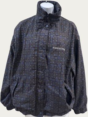Forresters Gore-Tex Geometric Jacket Medium. Grays Blues